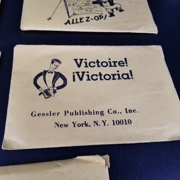 Vintage French Francois Language Vocabulary Learning Flash Card Game Lot 5 1960 - Picture 8 of 10